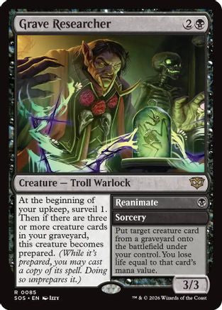 Image of Grave Researcher (SOS-085) - Secrets of Strixhaven