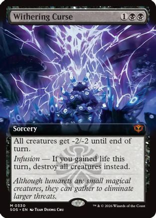 Image of Withering Curse (Extended Art) (SOS-330) - Secrets of Strixhaven