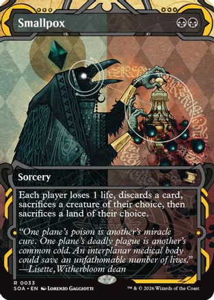 Image of Smallpox (SOA-033) - Secrets of Strixhaven: Mystical Archive Foil