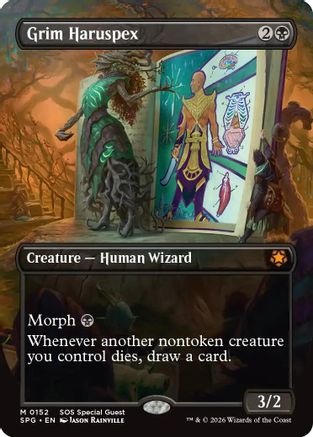 Image of Grim Haruspex (Borderless) (SPG-152) - Special Guests Foil