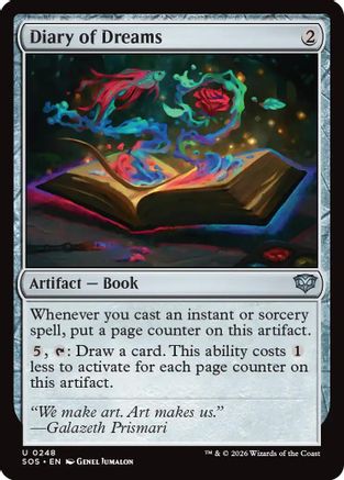 Image of Diary of Dreams (SOS-248) - Secrets of Strixhaven