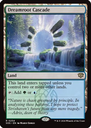 Image of Dreamroot Cascade (SOS-254) - Secrets of Strixhaven