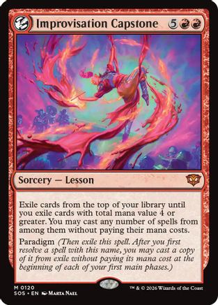 Image of Improvisation Capstone (SOS-120) - Secrets of Strixhaven Foil