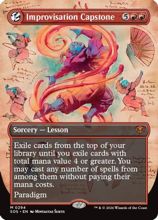 Image of Improvisation Capstone (Borderless) (SOS-294) - Secrets of Strixhaven Foil