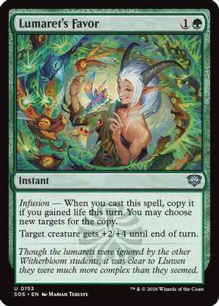 Image of Lumaret's Favor (SOS-153) - Secrets of Strixhaven Foil
