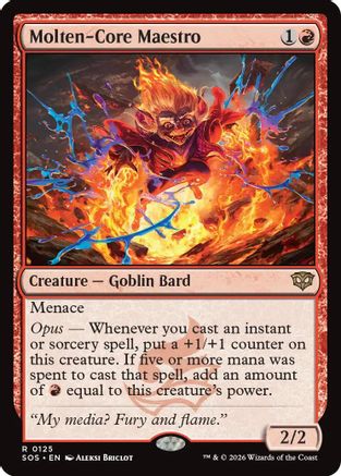 Image of Molten-Core Maestro (SOS-125) - Secrets of Strixhaven Foil