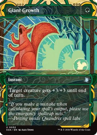 Image of Giant Growth (SOA-052) - Secrets of Strixhaven: Mystical Archive Foil