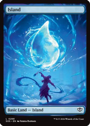 Image of Island (0268) (SOS-268) - Secrets of Strixhaven Foil