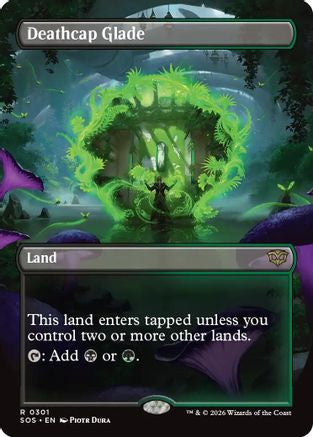 Image of Deathcap Glade (Borderless) (SOS-301) - Secrets of Strixhaven