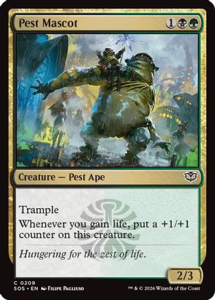 Image of Pest Mascot (SOS-209) - Secrets of Strixhaven Foil