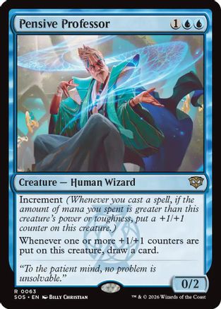 Image of Pensive Professor (SOS-063) - Secrets of Strixhaven