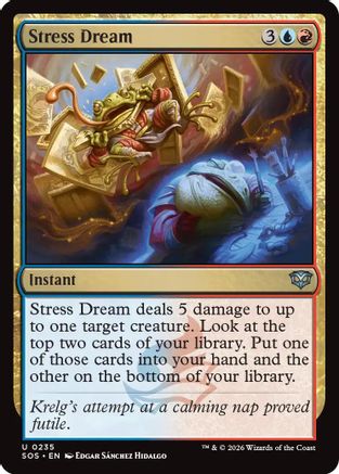 Image of Stress Dream (SOS-235) - Secrets of Strixhaven Foil