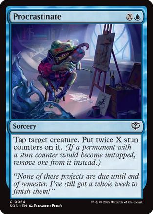 Image of Procrastinate (SOS-064) - Secrets of Strixhaven Foil