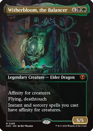 Image of Witherbloom, the Balancer (Borderless) (SOS-288) - Secrets of Strixhaven Foil