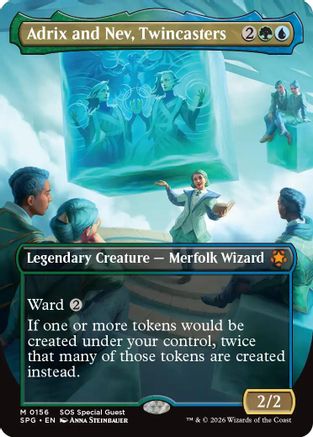 Image of Adrix and Nev, Twincasters (Borderless) (SPG-156) - Special Guests Foil