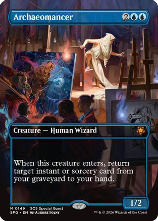 Image of Archaeomancer (Borderless) (SPG-149) - Special Guests Foil