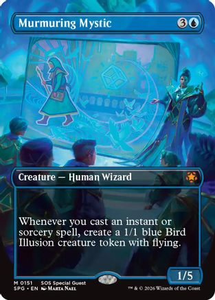 Image of Murmuring Mystic (Borderless) (SPG-151) - Special Guests Foil
