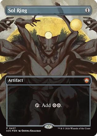 Image of Sol Ring (Borderless) (SOC-427) - Commander: Secrets of Strixhaven Foil
