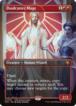 Image of Dualcaster Mage (Borderless) (SPG-153) - Special Guests Foil