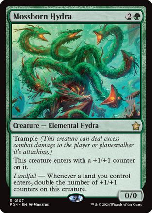 Image of Mossborn Hydra (PPECL-107) - Promo Pack: Lorwyn Eclipsed