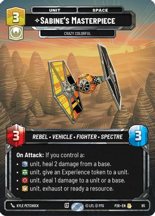 Image of Sabine's Masterpiece - Crazy Colorful (85) (85) - Sector and Regional Promos Season 1 Foil