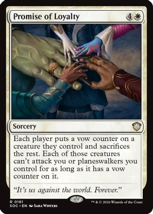 Image of Promise of Loyalty (SOC-161) - Commander: Secrets of Strixhaven