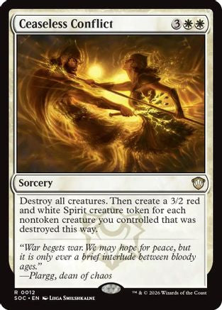 Image of Ceaseless Conflict (SOC-012) - Commander: Secrets of Strixhaven