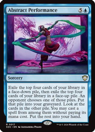 Image of Abstract Performance (SOC-017) - Commander: Secrets of Strixhaven