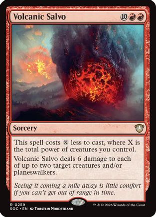 Image of Volcanic Salvo (SOC-259) - Commander: Secrets of Strixhaven