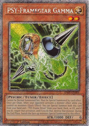 Image of PSY-Framegear Gamma (Platinum Secret Rare) (RA05-EN006) - Rarity Collection 5 1st Edition