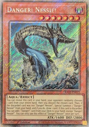 Image of Danger! Nessie! (Platinum Secret Rare) (RA05-EN012) - Rarity Collection 5 1st Edition