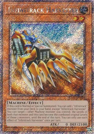 Image of Infinitrack Harvester (Platinum Secret Rare) (RA05-EN014) - Rarity Collection 5 1st Edition