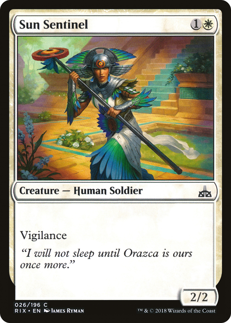 Image of Sun Sentinel (RIX-026) - Rivals of Ixalan Foil