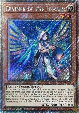Image of Diviner of the Herald (Platinum Secret Rare) (RA05-EN017) - Rarity Collection 5 1st Edition