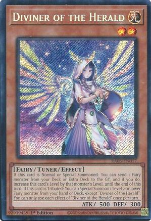 Image of Diviner of the Herald (Secret Rare) (RA05-EN017) - Rarity Collection 5 1st Edition