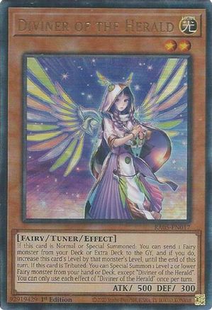 Image of Diviner of the Herald (Ultimate Rare) (RA05-EN017) - Rarity Collection 5 1st Edition