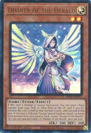 Image of Diviner of the Herald (Ultra Rare) (RA05-EN017) - Rarity Collection 5 1st Edition