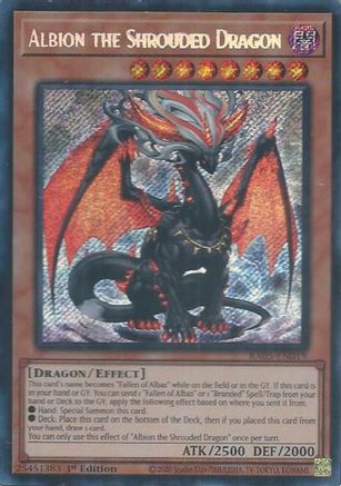 Image of Albion the Shrouded Dragon (Secret Rare) (RA05-EN019) - Rarity Collection 5 1st Edition