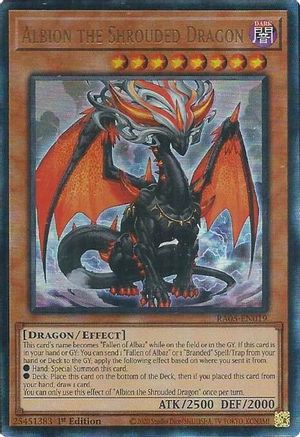 Image of Albion the Shrouded Dragon (PUR) (RA05-EN019) - Rarity Collection 5 1st Edition