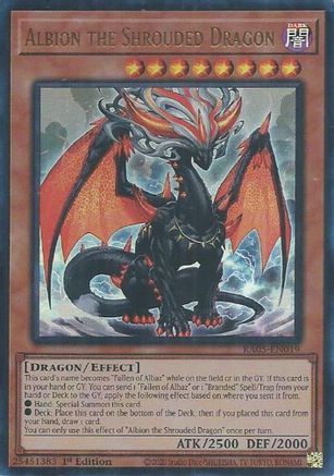 Image of Albion the Shrouded Dragon (Ultra Rare) (RA05-EN019) - Rarity Collection 5 1st Edition