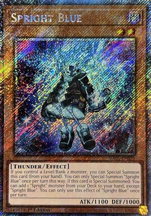 Image of Spright Blue (Platinum Secret Rare) (RA05-EN021) - Rarity Collection 5 1st Edition