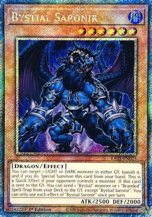 Image of Bystial Saronir (Platinum Secret Rare) (RA05-EN023) - Rarity Collection 5 1st Edition