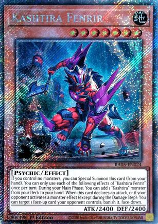 Image of Kashtira Fenrir (Platinum Secret Rare) (RA05-EN024) - Rarity Collection 5 1st Edition