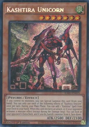Image of Kashtira Unicorn (Secret Rare) (RA05-EN025) - Rarity Collection 5 1st Edition