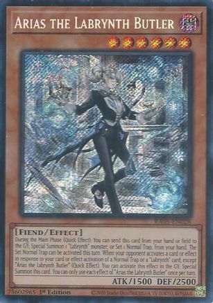 Image of Arias the Labrynth Butler (Secret Rare) (RA05-EN028) - Rarity Collection 5 1st Edition