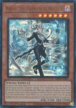 Image of Arias the Labrynth Butler (Ultra Rare) (RA05-EN028) - Rarity Collection 5 1st Edition