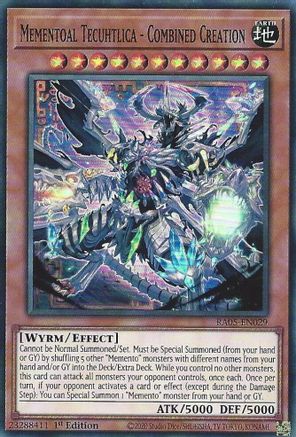 Image of Mementoal Tecuhtlica - Combined Creation (RA05-EN029) - Rarity Collection 5 1st Edition