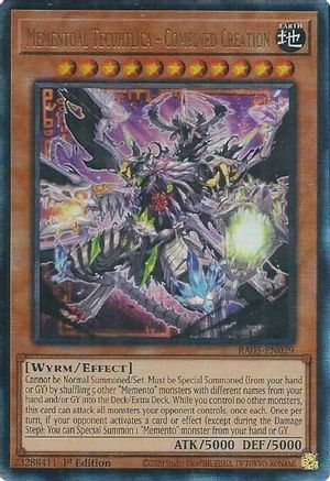 Image of Mementoal Tecuhtlica - Combined Creation (Ultimate Rare) (RA05-EN029) - Rarity Collection 5 1st Edition