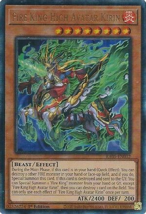 Image of Fire King High Avatar Kirin (PUR) (RA05-EN032) - Rarity Collection 5 1st Edition