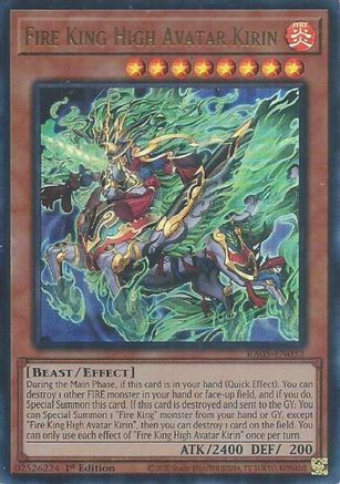 Image of Fire King High Avatar Kirin (Ultra Rare) (RA05-EN032) - Rarity Collection 5 1st Edition